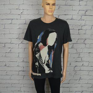 Mens All Saints Biker Band Crew graphic tee t-shirt